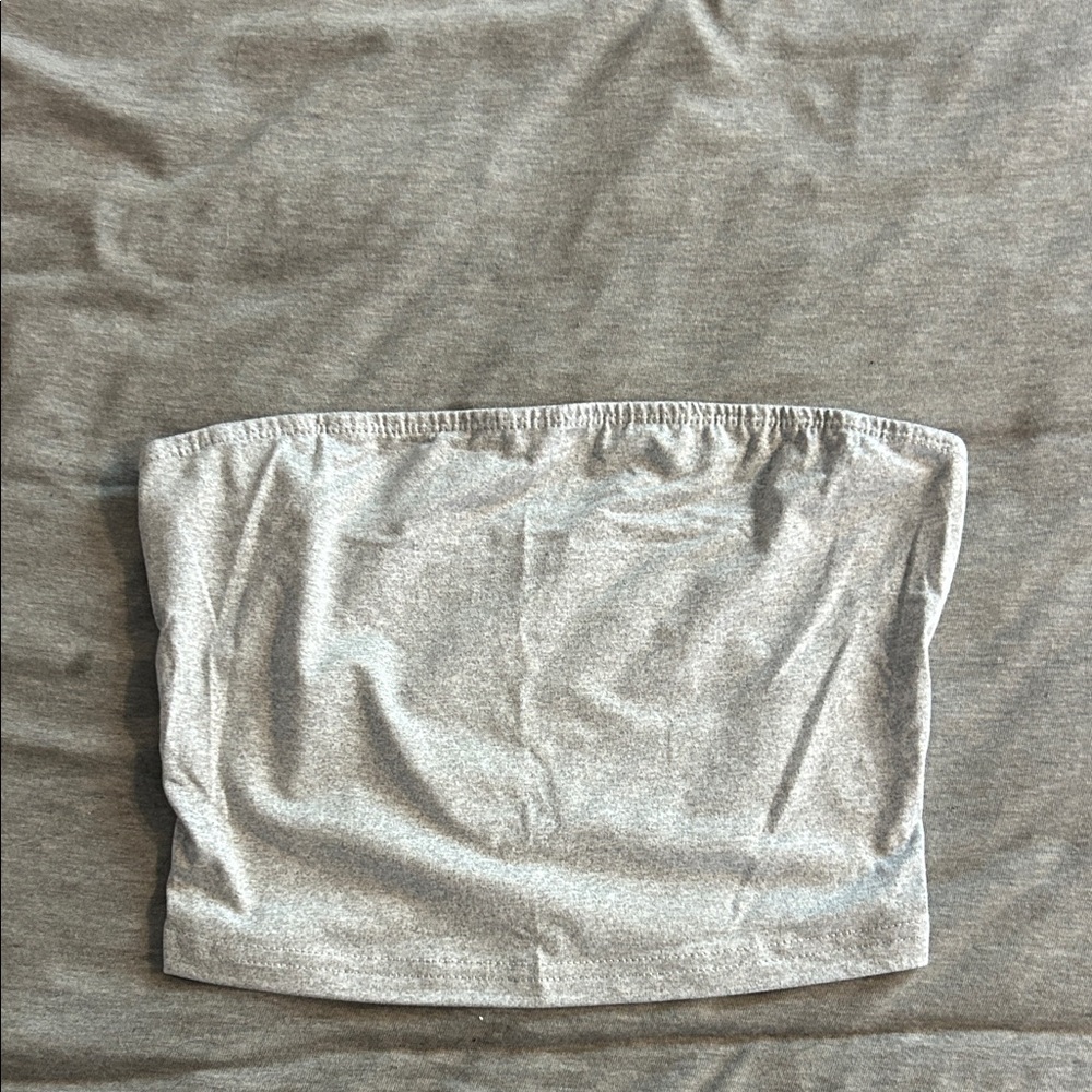 SHEIN Heather Gray Tube Top